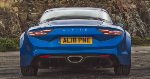 Front view of Alpine A110
