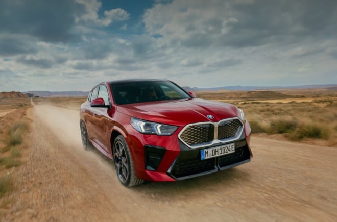 Front angled view of BMW iX2