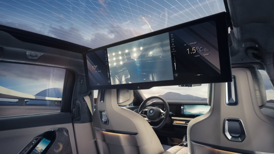 Interior view of BMW vehicle