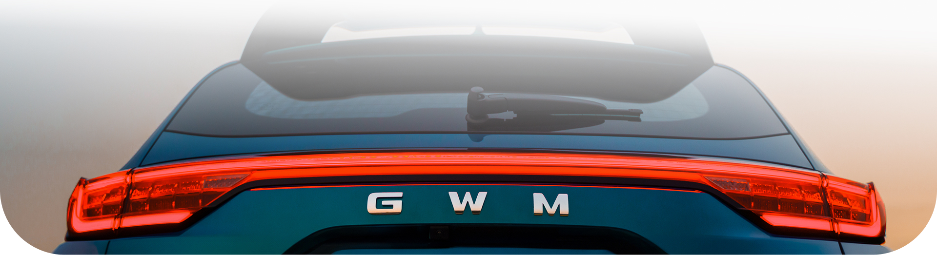 Rear view of GWM vehicle and logo