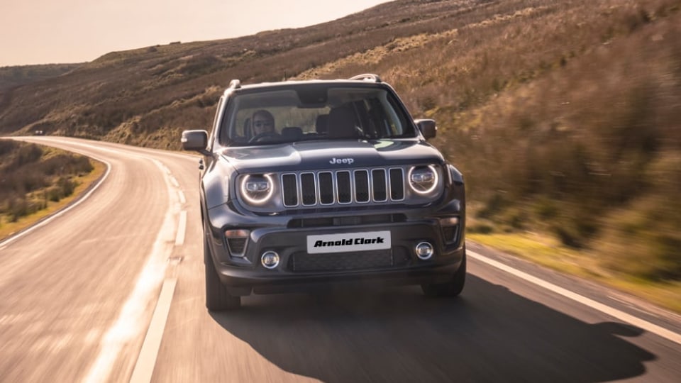 Front angled view of Jeep Renegade